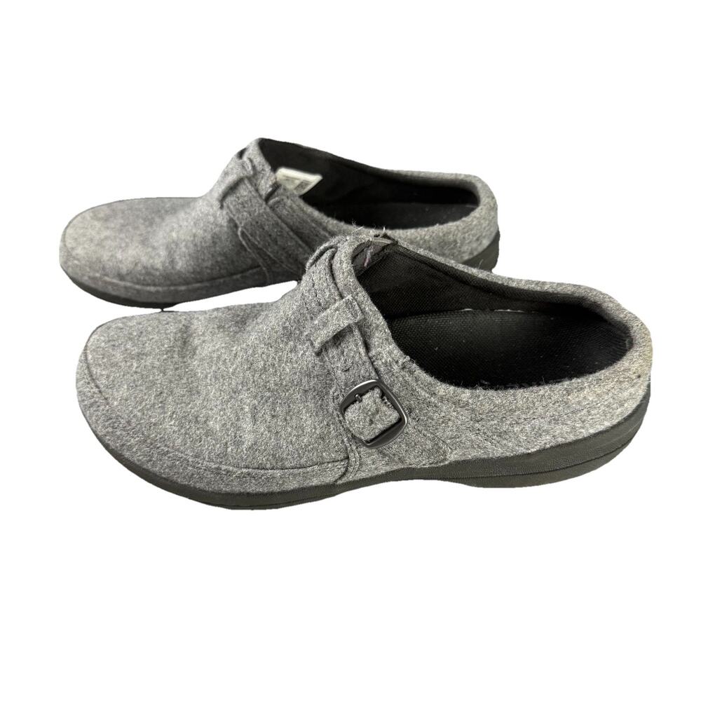 Merrell Encore Kassie Buckle‎ Wool Mule Light Grey J98710 - Women's Size 8
